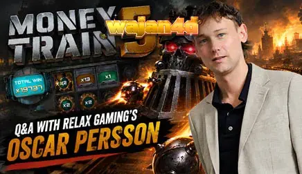 Tampilan visual kereta Money Train 5 dengan elemen mekanik baru