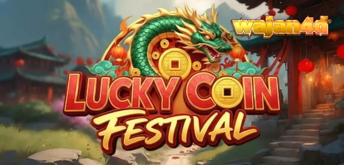 Tampilan visual slot Lucky Coin Festival dengan tema perayaan tradisional Tiongkok