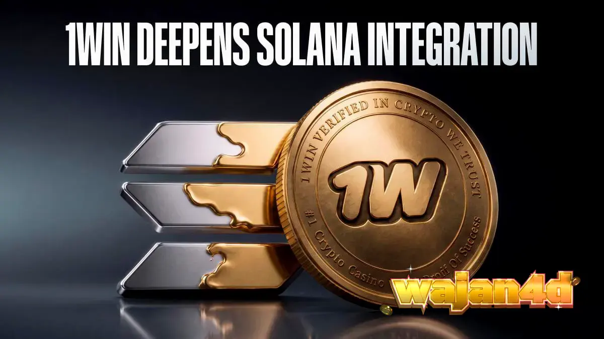 Tampilan antarmuka platform digital 1win dengan elemen kripto modern